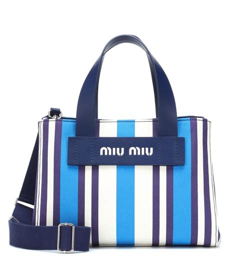 miu miu orange white and blue stripe bag|Farfetch handbags miu.